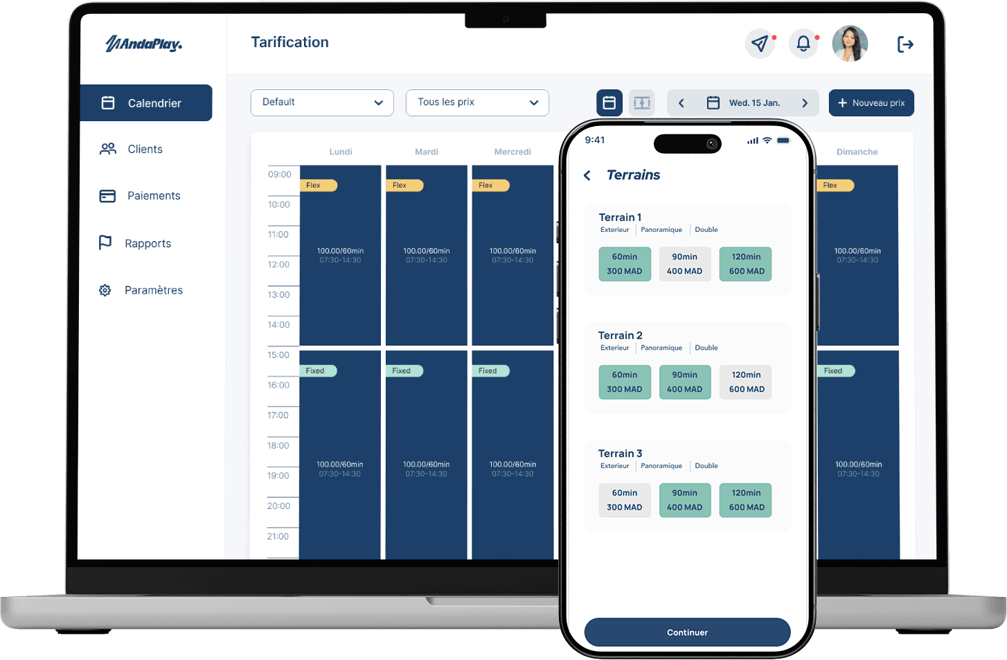 Illustration de réservation centralisée